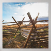 Split Rail Fence at Gettysburg Poster (Vorne)