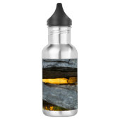 Split Rail Textur Edelstahl Wasserflasche (Links)