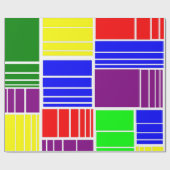 Split Rechtecke Geschenkpapier (Flach)