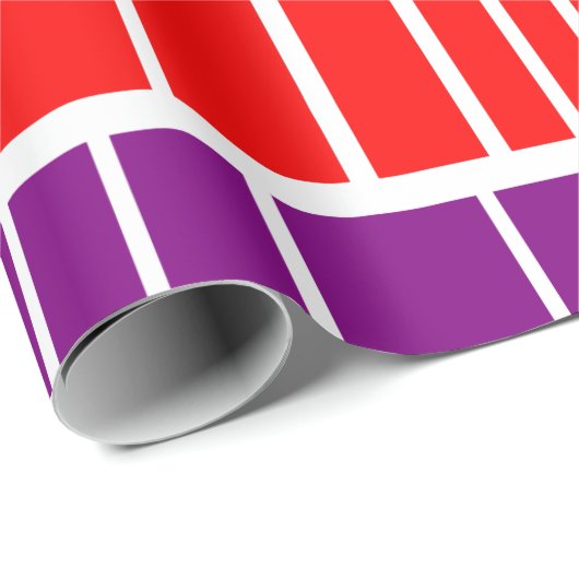 Split Rechtecke Geschenkpapier (Rolleneckpunkt)