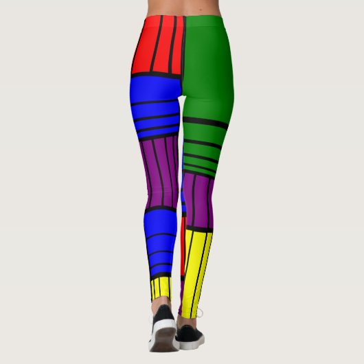 Split Rechtecke Leggings (Rückseite)