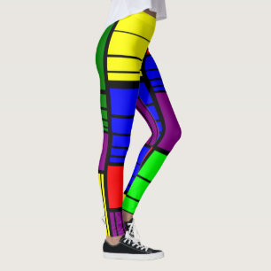 Split Rechtecke Leggings