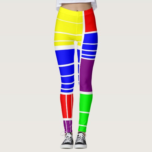 Split Rechtecke Leggings (Vorderseite)