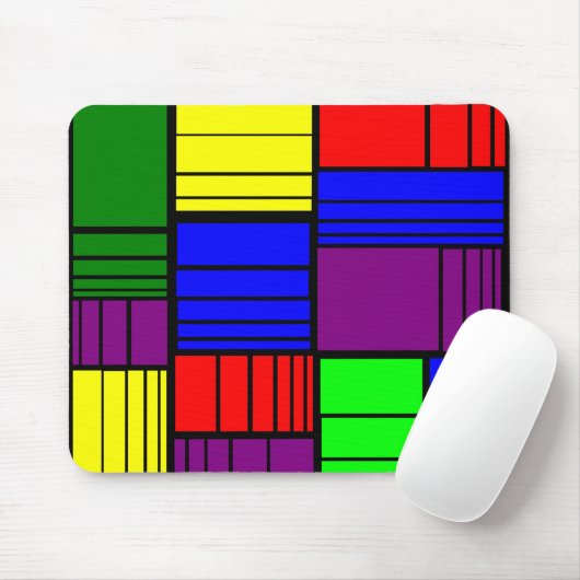 Split Rechtecke Mousepad (Mit Mouse)