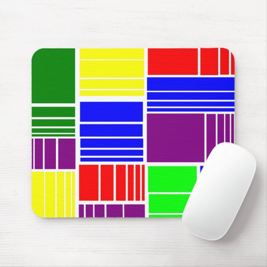 Split Rechtecke Mousepad (Mit Mouse)