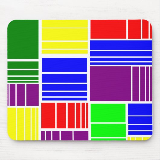 Split Rechtecke Mousepad (Vorne)