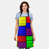 Split Rechtecke Schürze (Getragen)