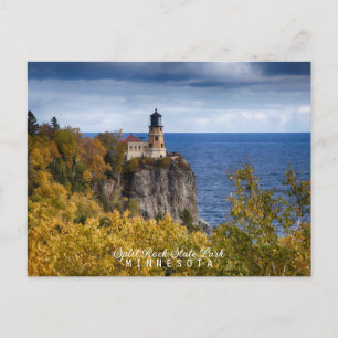 Split Rock Leuchtturm Minnesota Postkarte