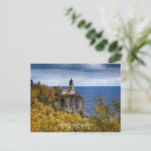 Split Rock Leuchtturm Minnesota Postkarte (Stehend Vorderseite)