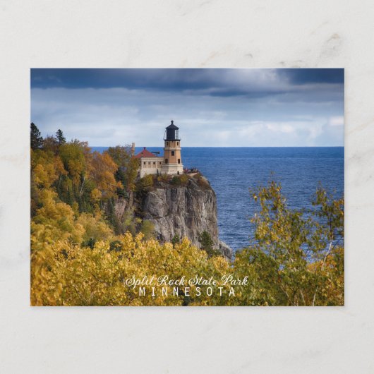 Split Rock Leuchtturm Minnesota Postkarte (Vorderseite)