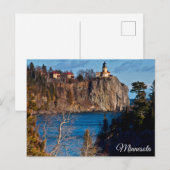 Split Rock Leuchtturm Minnesota Puzzle Postkarte (Vorne/Hinten)
