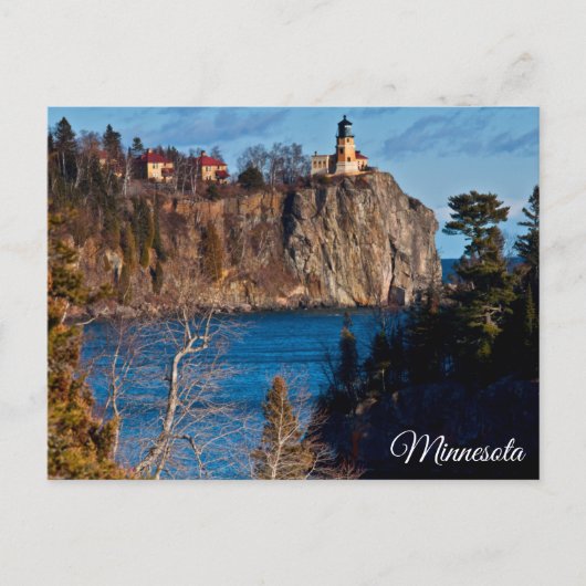Split Rock Leuchtturm Minnesota Puzzle Postkarte (Vorderseite)