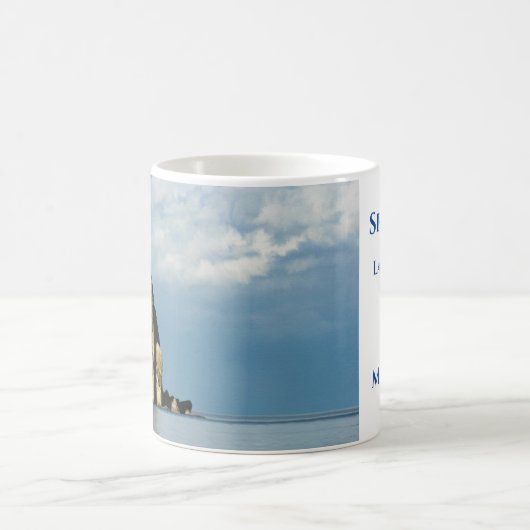 Split Rock Light House in Lake Superior Kaffeetasse (Mittel)