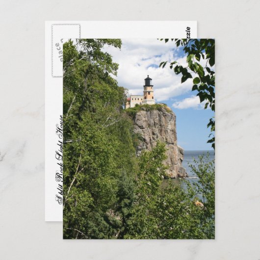 Split Rock Light House Postkarte (Vorne/Hinten)
