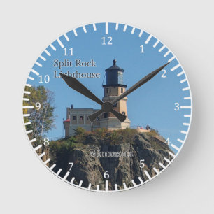 Split Rock Lighthouse ab Stranduhr Runde Wanduhr