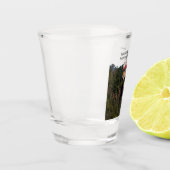 Split Rock Lighthouse aus Strandglas Schnapsglas (Links)