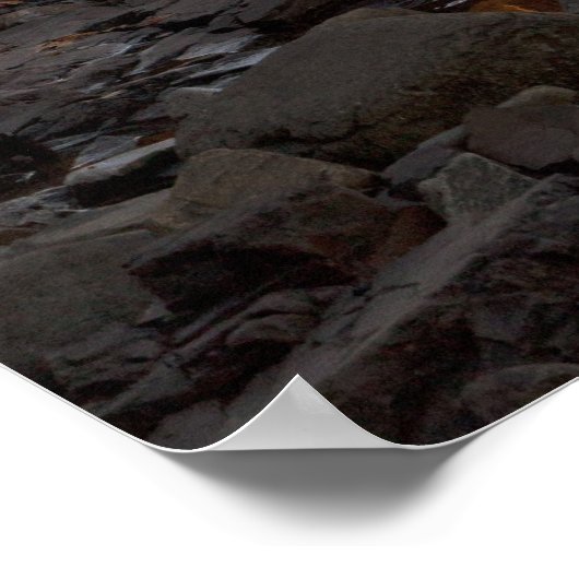 Split Rock Lighthouse bei Sonnenuntergang bei zwei Poster (Ecke)