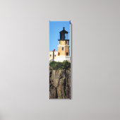 Split Rock Lighthouse Cliffside Vertikale Leinwand (Vorderseite)