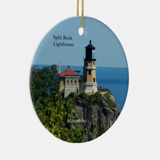 Split Rock Lighthouse Doppelseitiges Ornament (Rechts)