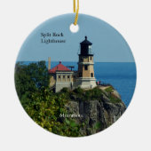 Split Rock Lighthouse Doppelseitiges Ornament (Vorne)