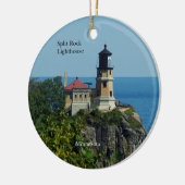 Split Rock Lighthouse Doppelseitiges Ornament (Links)