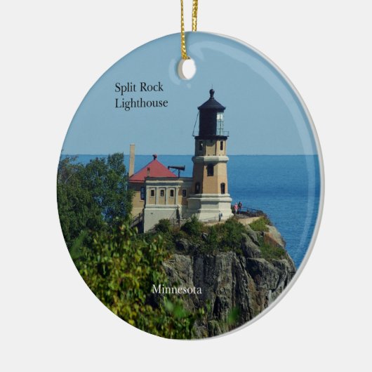 Split Rock Lighthouse Doppelseitiges Ornament (Links)