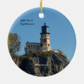 Split Rock Lighthouse Doppelseitiges Ornament (Hinten)