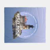 Split Rock Lighthouse Fleecedecke (Vorderseite (Horizontal))