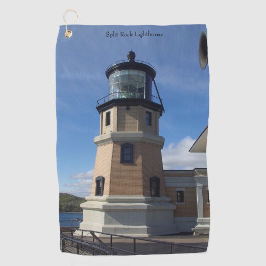 Split Rock Lighthouse Golf Handtuch (Vorderseite)