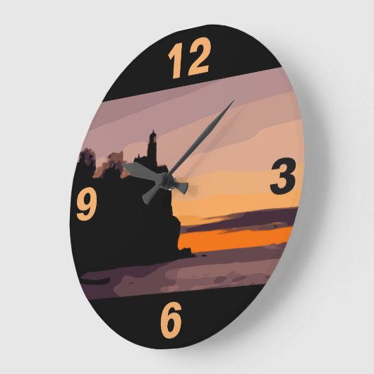 SPLIT ROCK LIGHTHOUSE GROßE WANDUHR (Winkel)