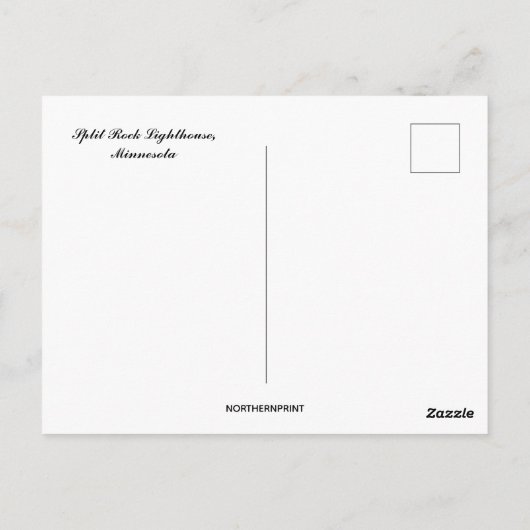Split Rock Lighthouse in Minnesota Postkarte (Rückseite)