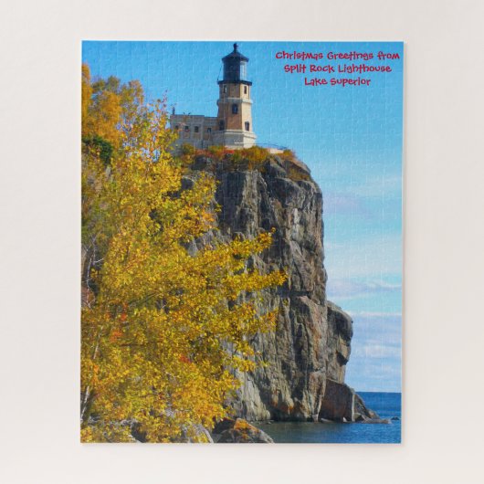 Split Rock Lighthouse Lake Superior. Puzzle (Vertikal)