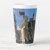 Split Rock Lighthouse Latte Tasse (Vorderseite)