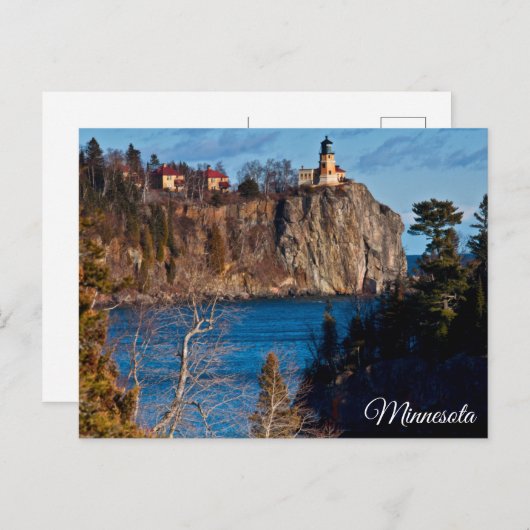 Split Rock Lighthouse Minnesota Jigsaw Puzzle Postkarte (Vorne/Hinten)