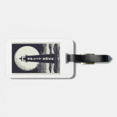 Split Rock Lighthouse Minnesota Moon Gepäckanhänger (Rückseite horizontal)