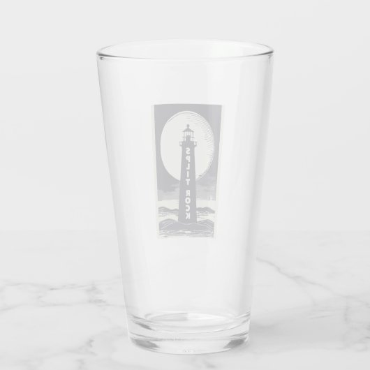 Split Rock Lighthouse Minnesota Moon Glas (Rückseite)