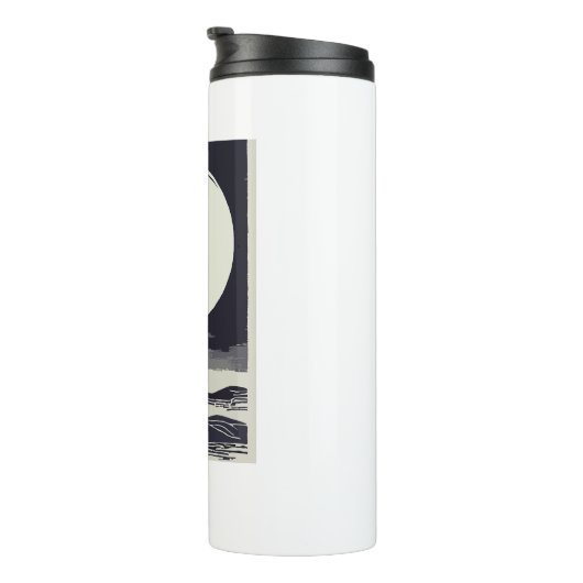 Split Rock Lighthouse Minnesota Moon Thermosbecher (Nach rechts gedreht)