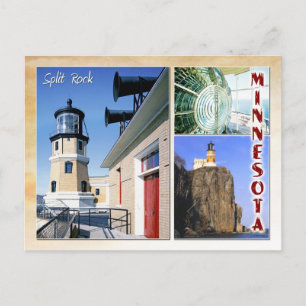 Split Rock Lighthouse, Minnesota (Multiview) Postkarte