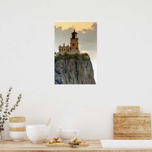 Split Rock Lighthouse Nah-up Poster (Küche)