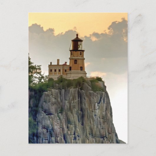 Split Rock Lighthouse Nah-up Postkarte (Vorderseite)
