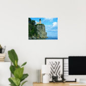 Split Rock Lighthouse - Ölmalerei Poster (Heimbüro)