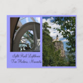 Split Rock Lighthouse & Prism Postkarte (Vorderseite)