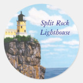 Split Rock Lighthouse Runder Aufkleber (Vorderseite)