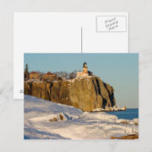 Split Rock Lighthouse State Park am See Postkarte (Vorne/Hinten)