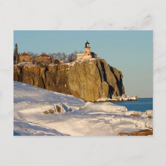 Split Rock Lighthouse State Park am See Postkarte (Vorderseite)