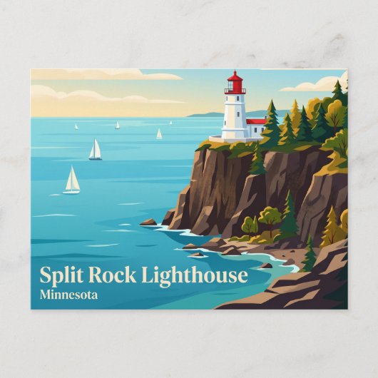 Split Rock Lighthouse State Park USA Postkarte (Vorderseite)