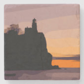 SPLIT ROCK LIGHTHOUSE STEINUNTERSETZER (Vorderseite)