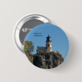 Split Rock Lighthouse vom Strandknopf Button (Vorne & Hinten)