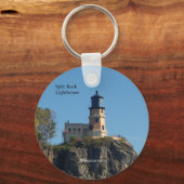 Split Rock Lighthouse von der Strandkette Schlüsselanhänger (Vorderseite)