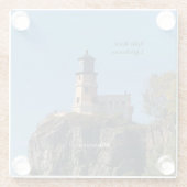Split Rock Lighthouse von Untersetzer aus Strandgl (Rückseite)